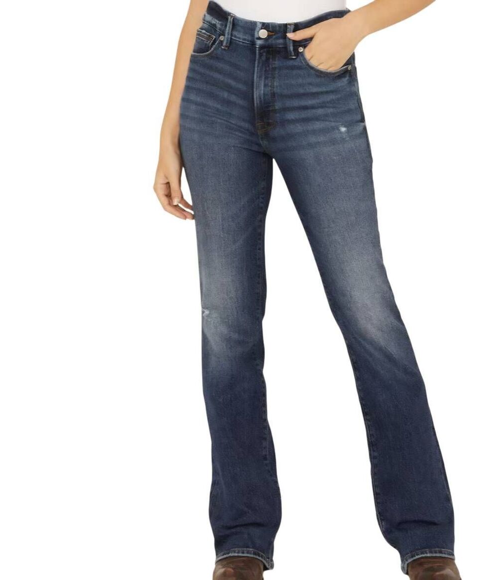 Good American Jeans Women's 29 Blue Good Classic Bootcut High Rise Comfort